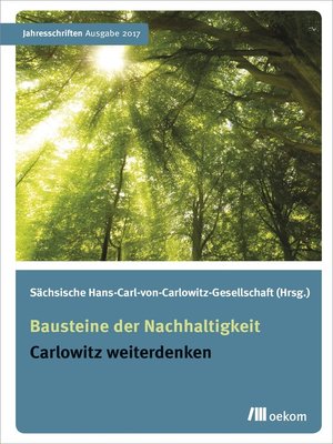 cover image of Bausteine der Nachhaltigkeit